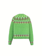 Harper & Wells Esme Nordic Patterned Cardigan Women's