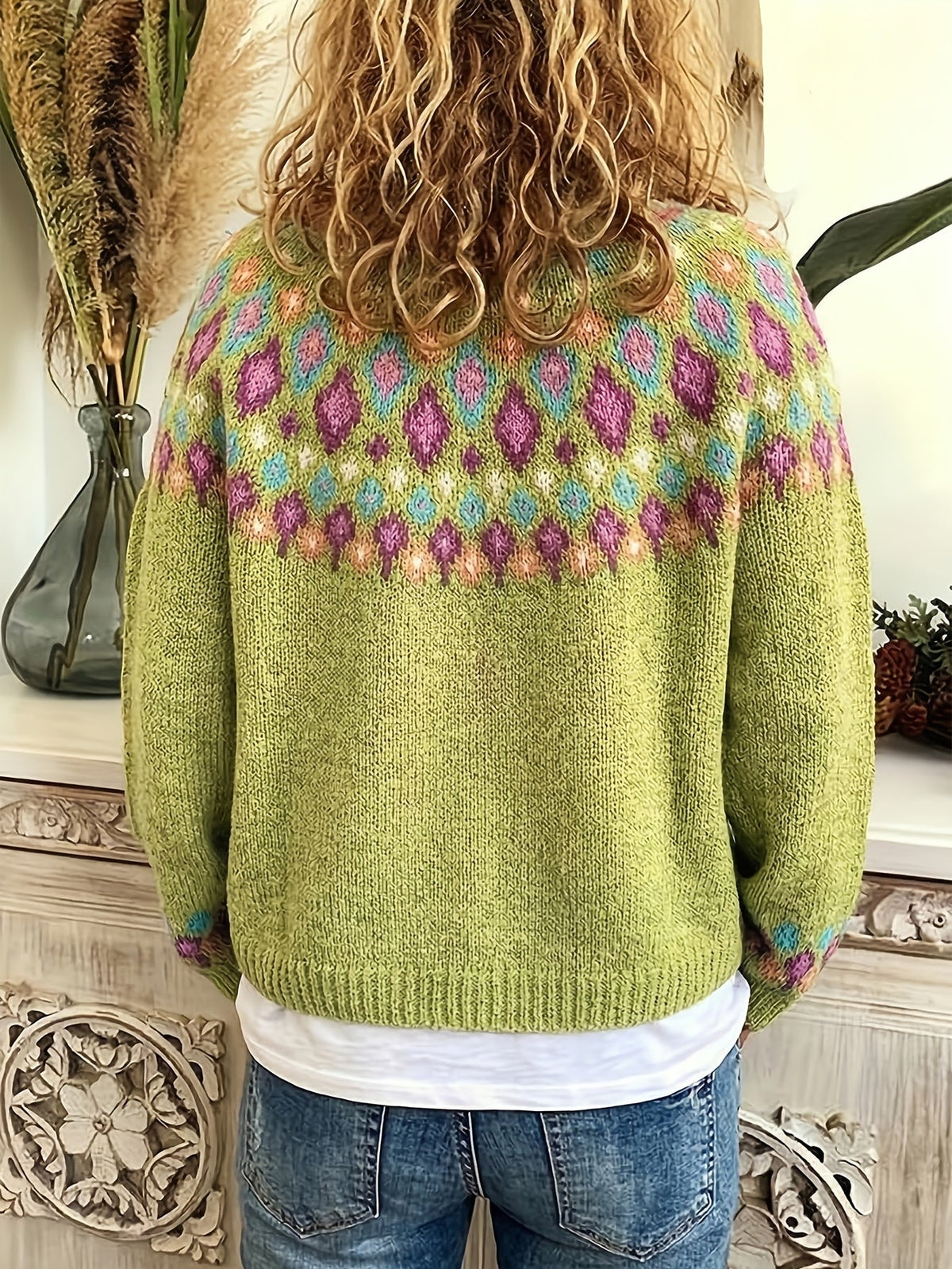 Harper & Wells Esme Nordic Patterned Cardigan Women's
