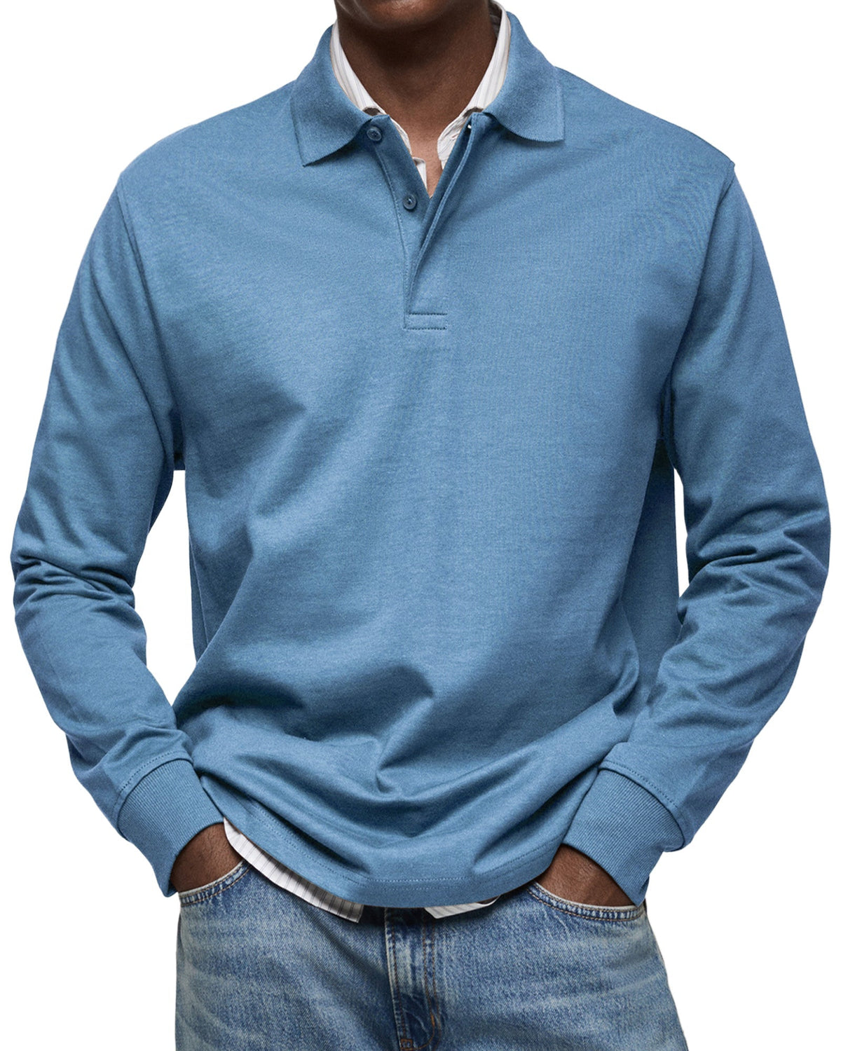 Clarkson New York Wilson Classic Long Sleeve Polo Shirt