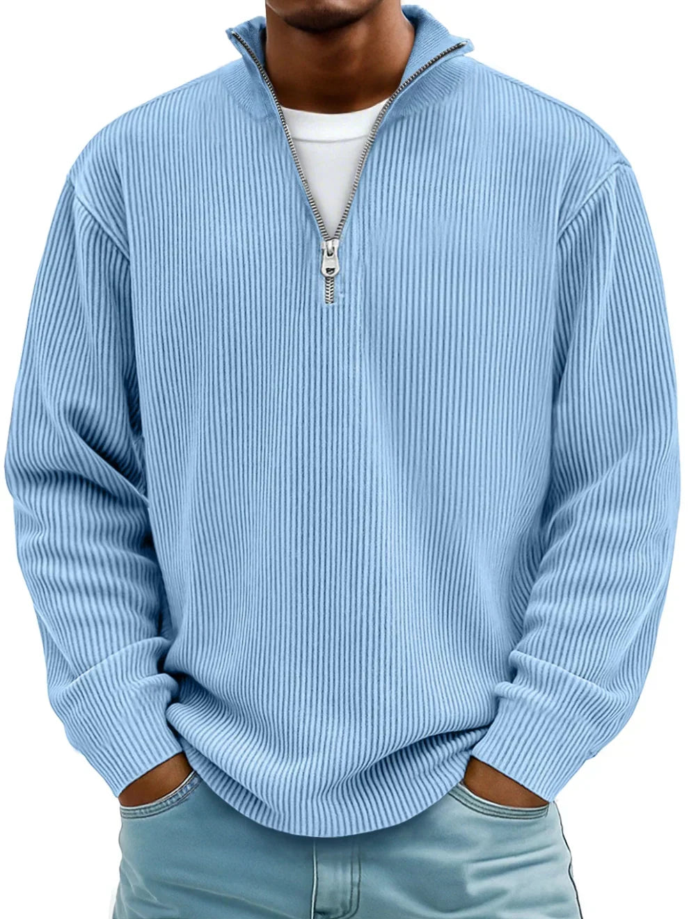 Clarkson New York Calixto Half-Zip Pullover Shape-Retaining Knit