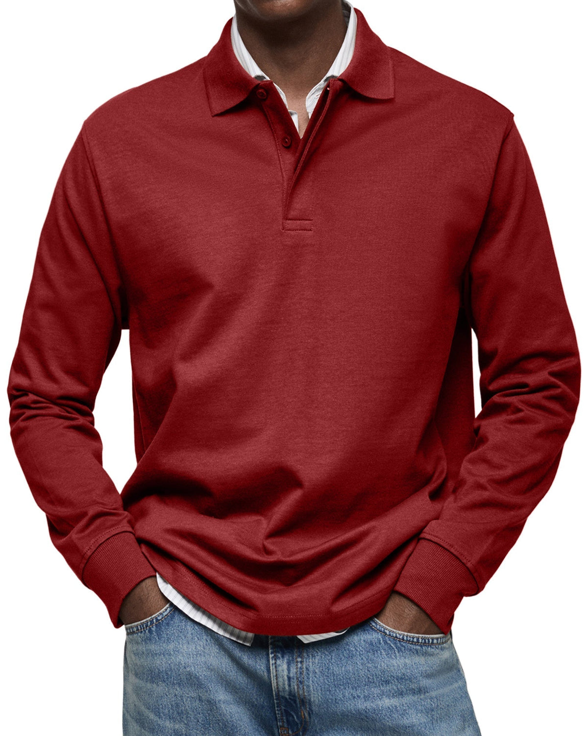 Clarkson New York Wilson Classic Long Sleeve Polo Shirt
