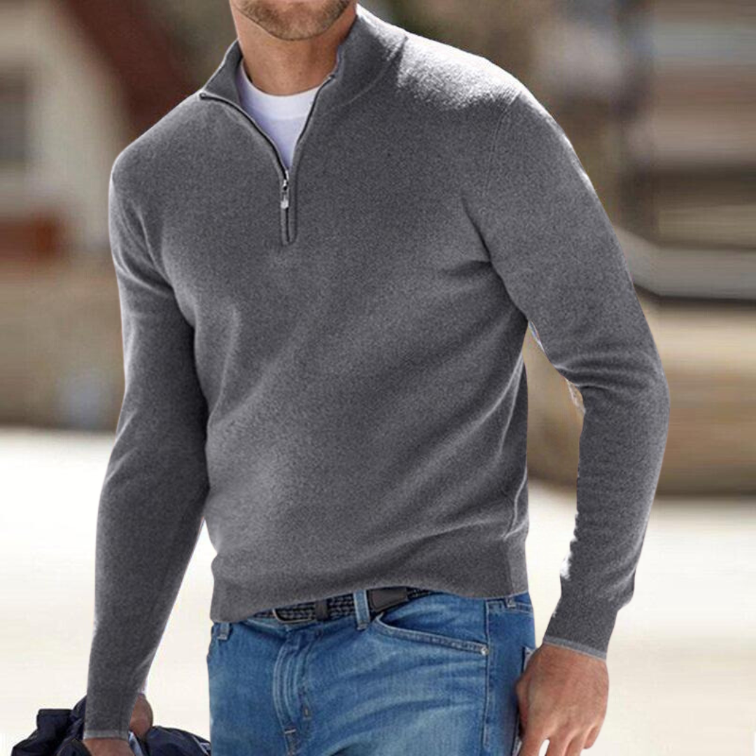 Clarkson New York Harron Half Zip Sweater Men's Premium Knit