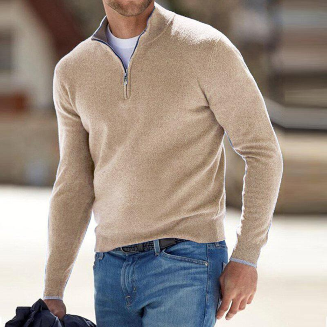 Clarkson New York Harron Half Zip Sweater Men's Premium Knit
