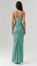 The Hills Nashville Bella Strapless Wedding Guest Column Maxi Dress
