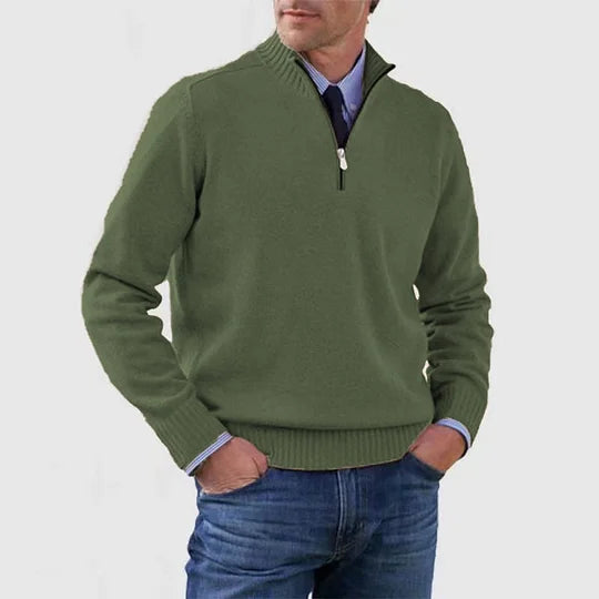 Clarkson New York Phalen Classic Half Zip Sweater
