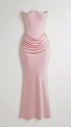 The Hills Nashville Bella Strapless Wedding Guest Column Maxi Dress