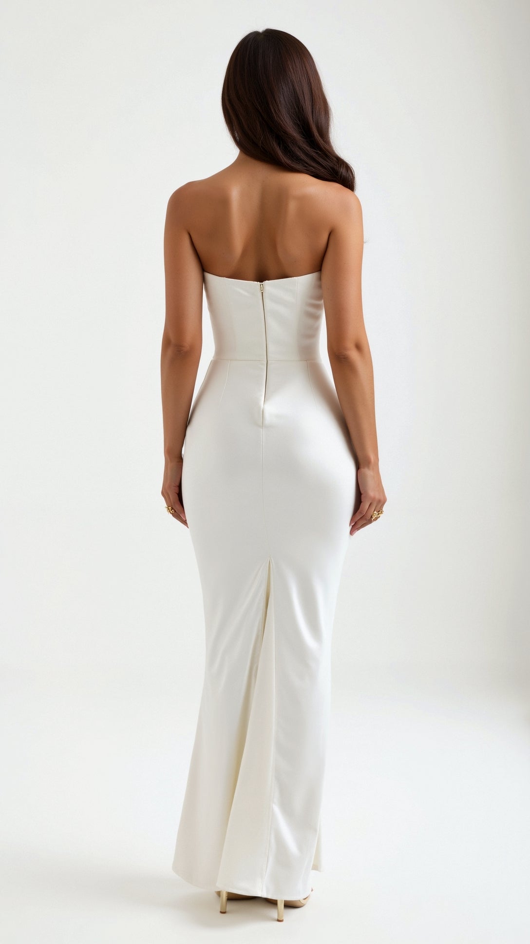 The Hills Nashville Bella Strapless Wedding Guest Column Maxi Dress