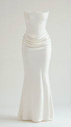The Hills Nashville Bella Strapless Wedding Guest Column Maxi Dress