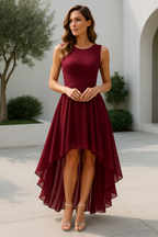 The Hills Nashville Kaitlyn Women's Wedding Guest High-Low Midi Dress