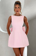 Kylie Women's Structured Wedding Guest Mini Dress Sleeveless