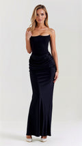 The Hills Nashville Bella Strapless Wedding Guest Column Maxi Dress