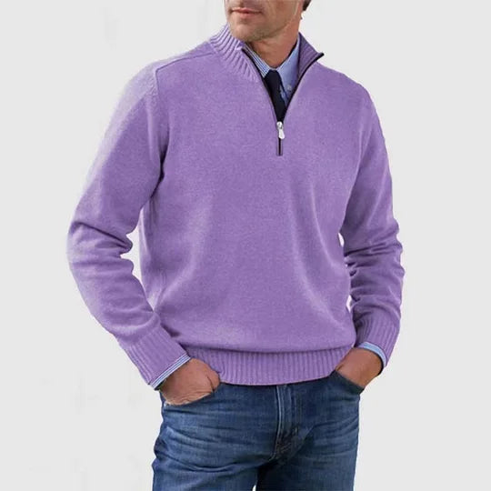 Clarkson New York Phalen Classic Half Zip Sweater