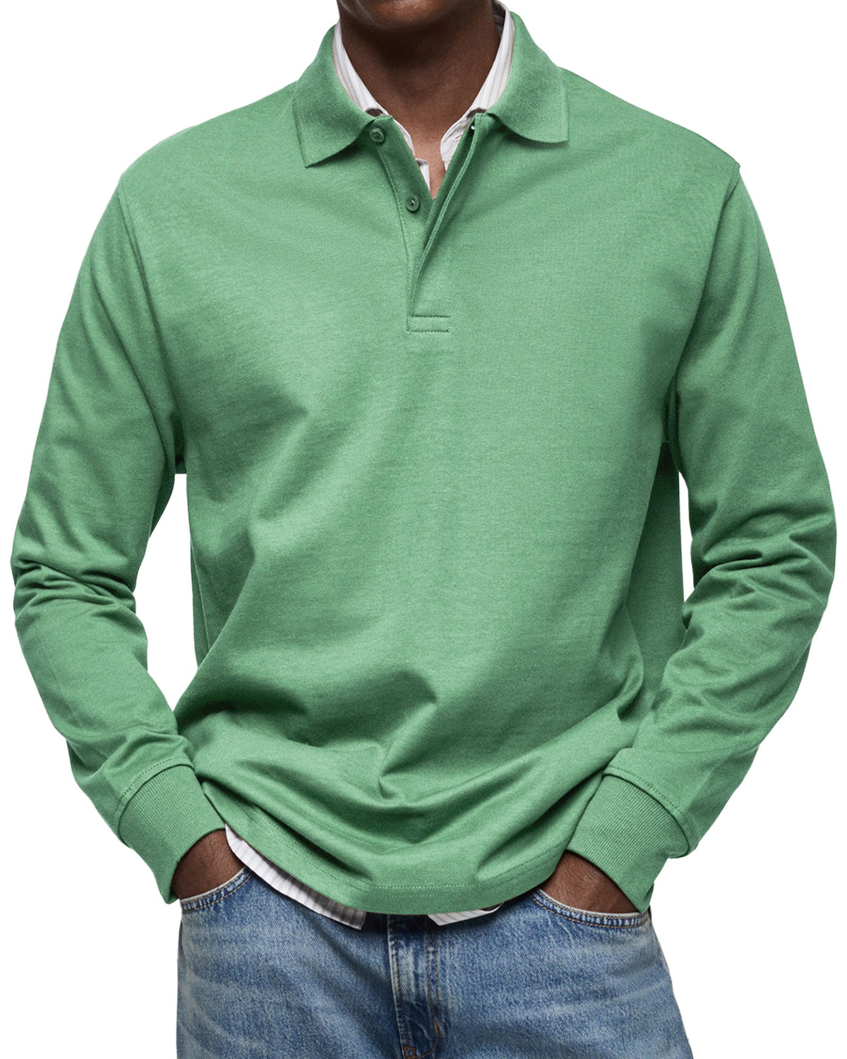 Clarkson New York Wilson Classic Long Sleeve Polo Shirt
