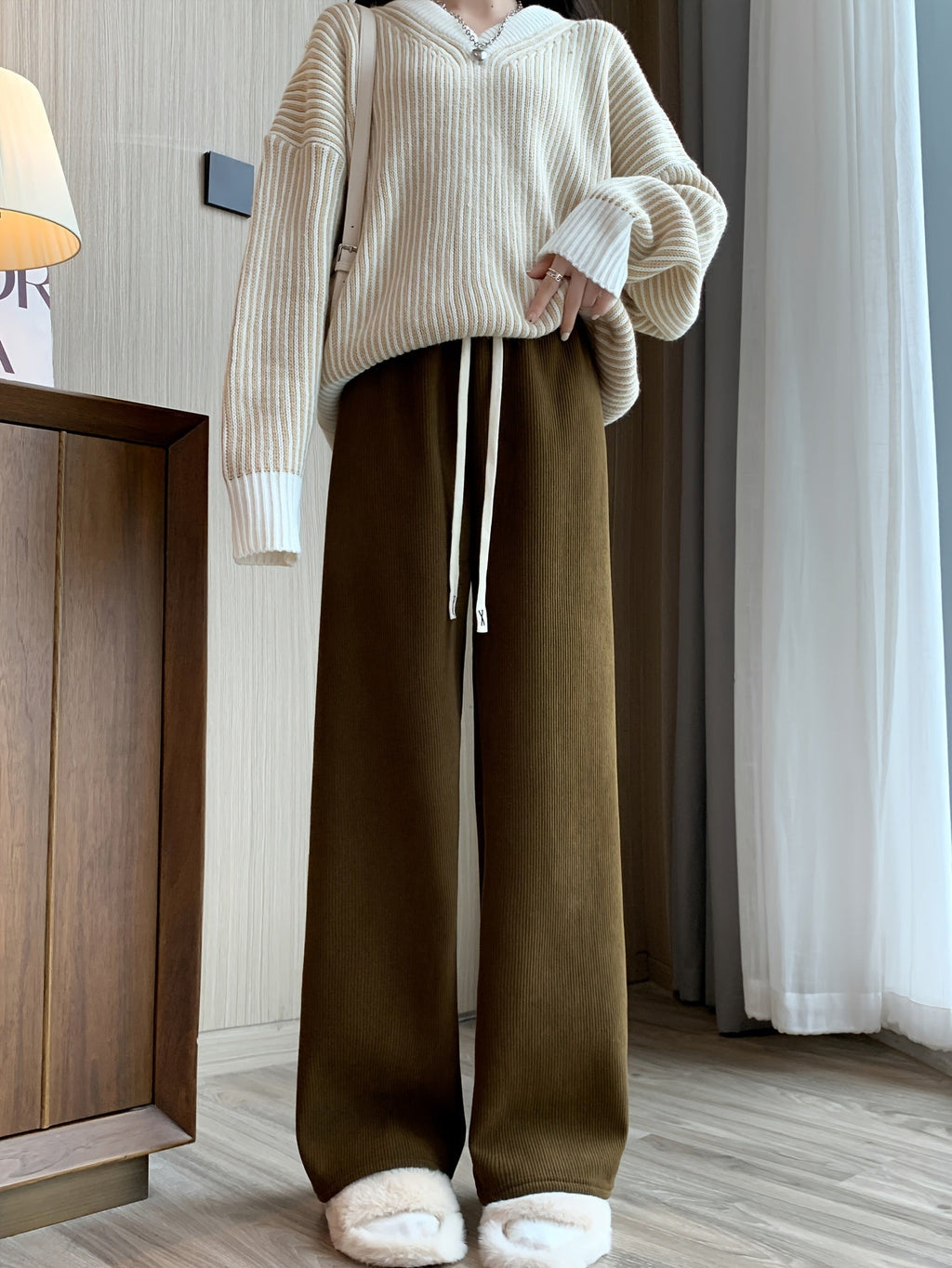 Ruth Cozy Wide-Leg Lounge Pants Women's