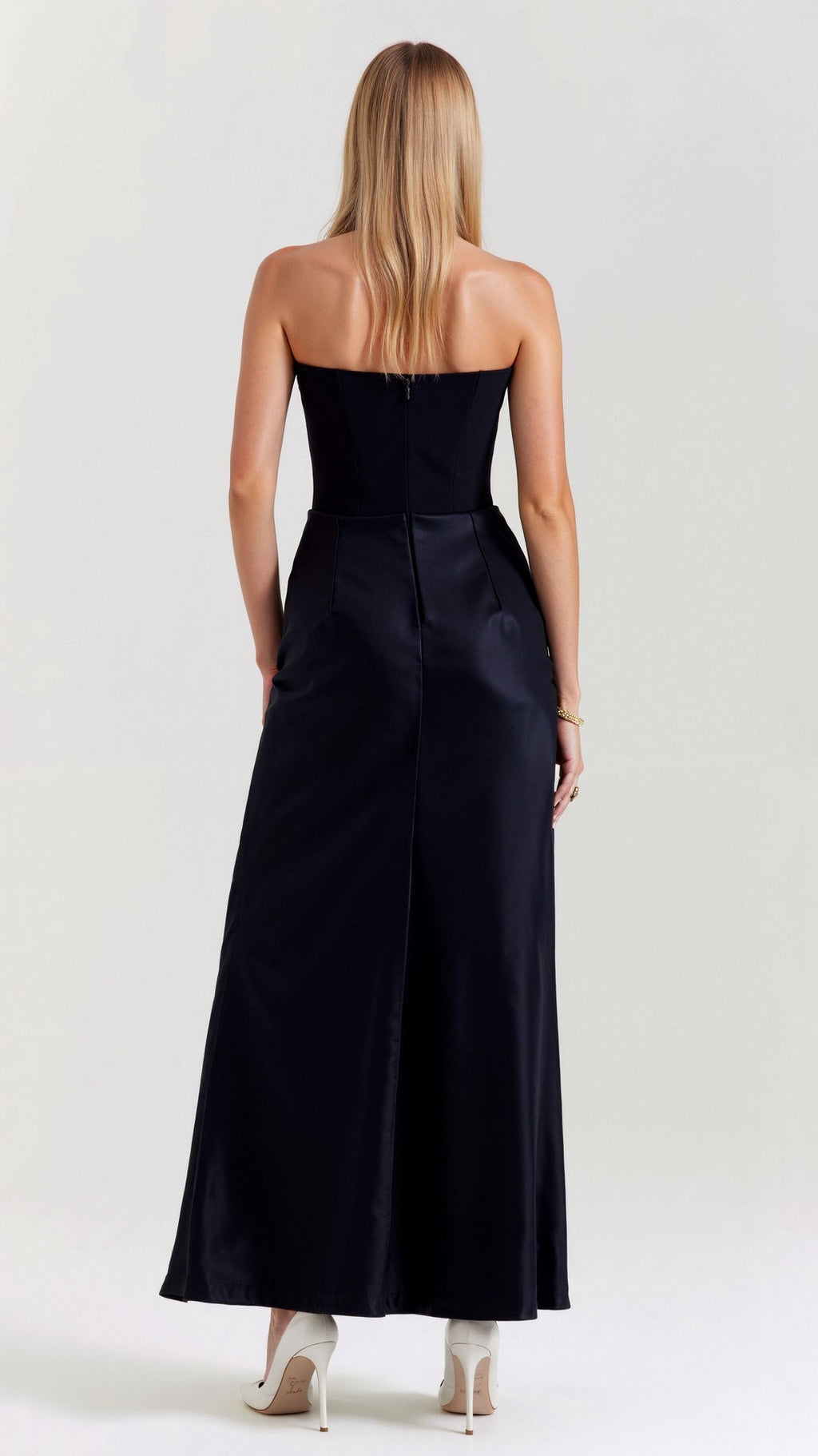 The Hills Nashville Bella Strapless Wedding Guest Column Maxi Dress