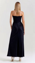 The Hills Nashville Bella Strapless Wedding Guest Column Maxi Dress