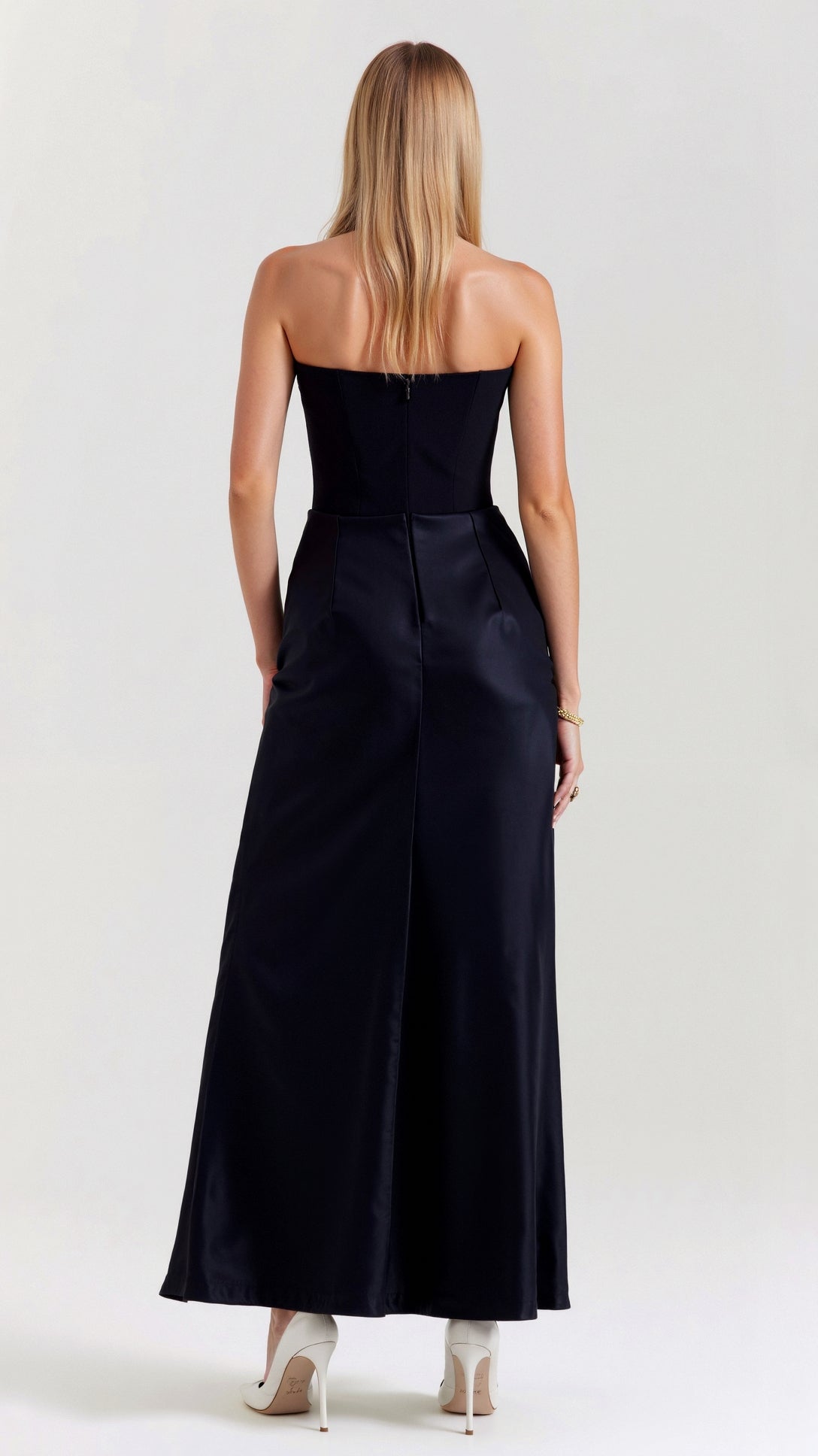 The Hills Nashville Bella Strapless Wedding Guest Column Maxi Dress