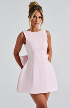 Kylie Women's Structured Wedding Guest Mini Dress Sleeveless