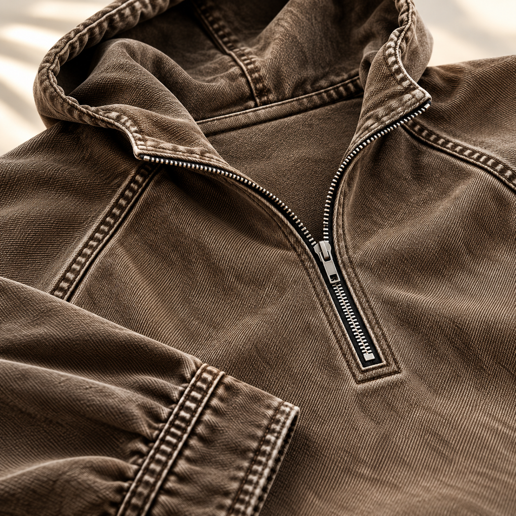 Jacob Washed Zip Hoodie Men's