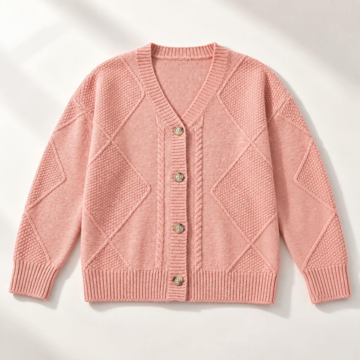 Frances Cable Button Cardigan Women's