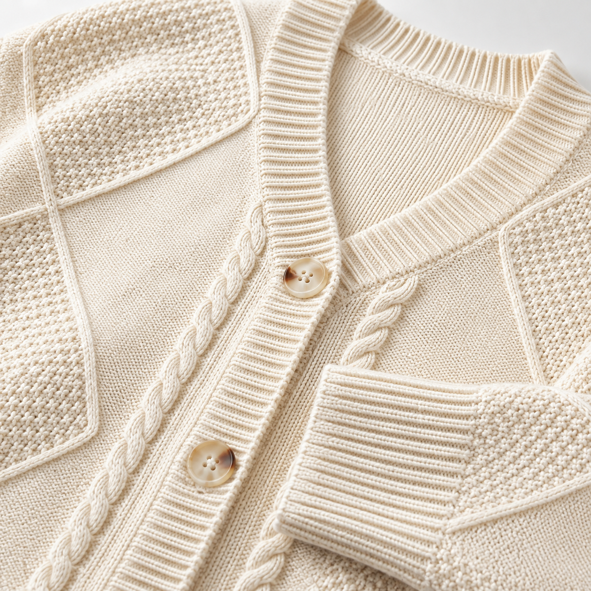 Frances Cable Button Cardigan Women's