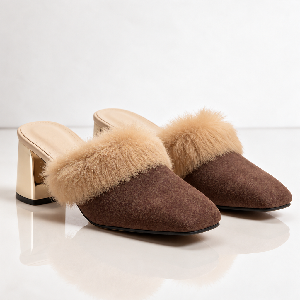 Odette Fur Mules Women's