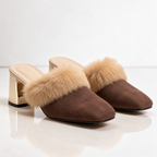 Odette Fur Mules Women's