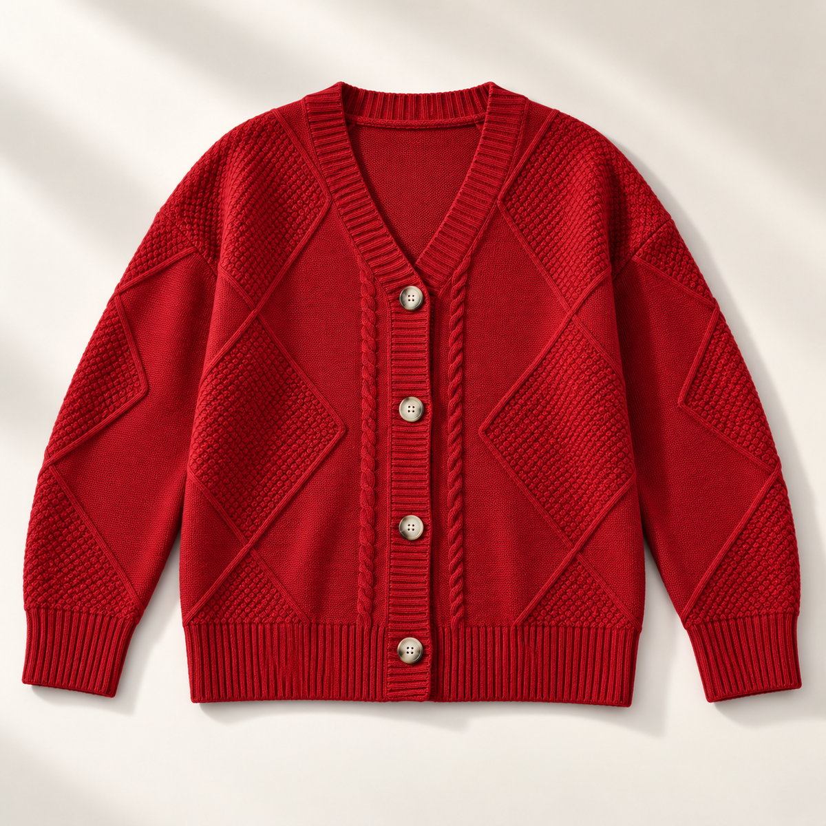 Frances Cable Button Cardigan Women's