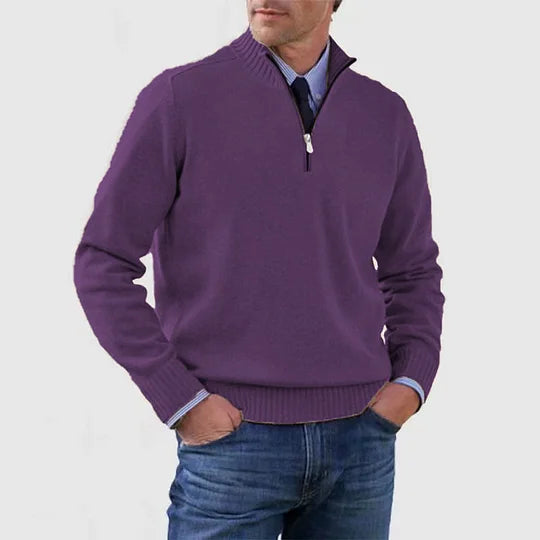Clarkson New York Phalen Classic Half Zip Sweater