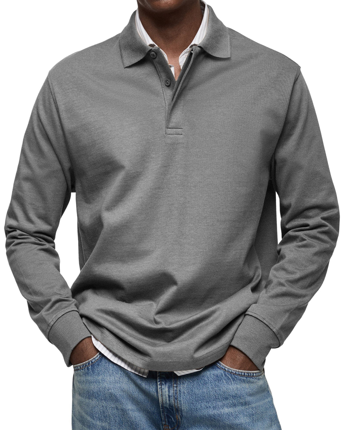Clarkson New York Wilson Classic Long Sleeve Polo Shirt