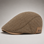 Thornton Herringbone Driving Cap Men's