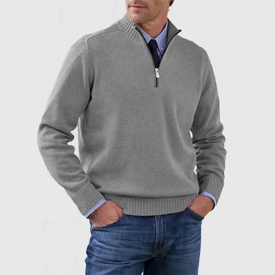 Clarkson New York Phalen Classic Half Zip Sweater
