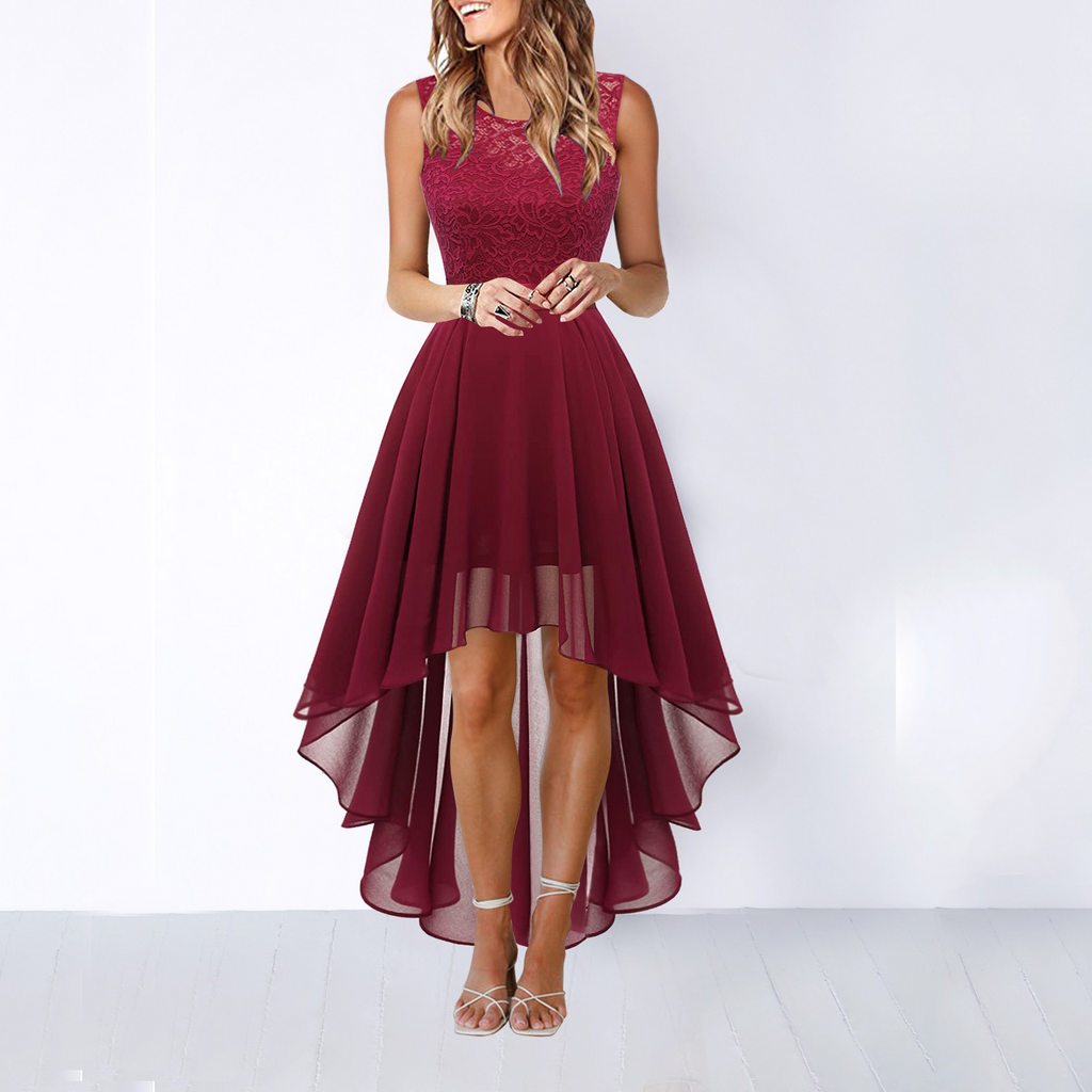 The Hills Nashville Kaitlyn Women's Wedding Guest High-Low Midi Dress