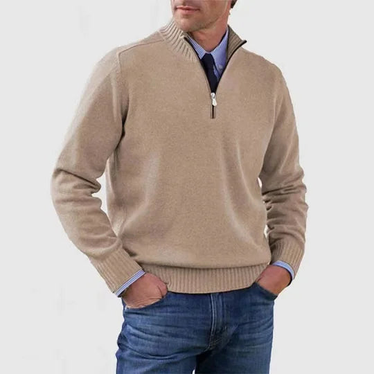 Clarkson New York Phalen Classic Half Zip Sweater