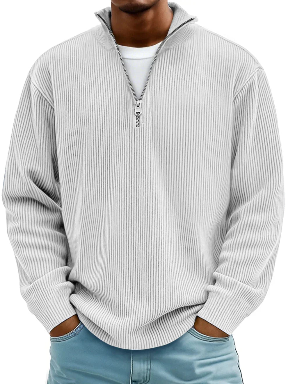 Clarkson New York Calixto Half-Zip Pullover Shape-Retaining Knit