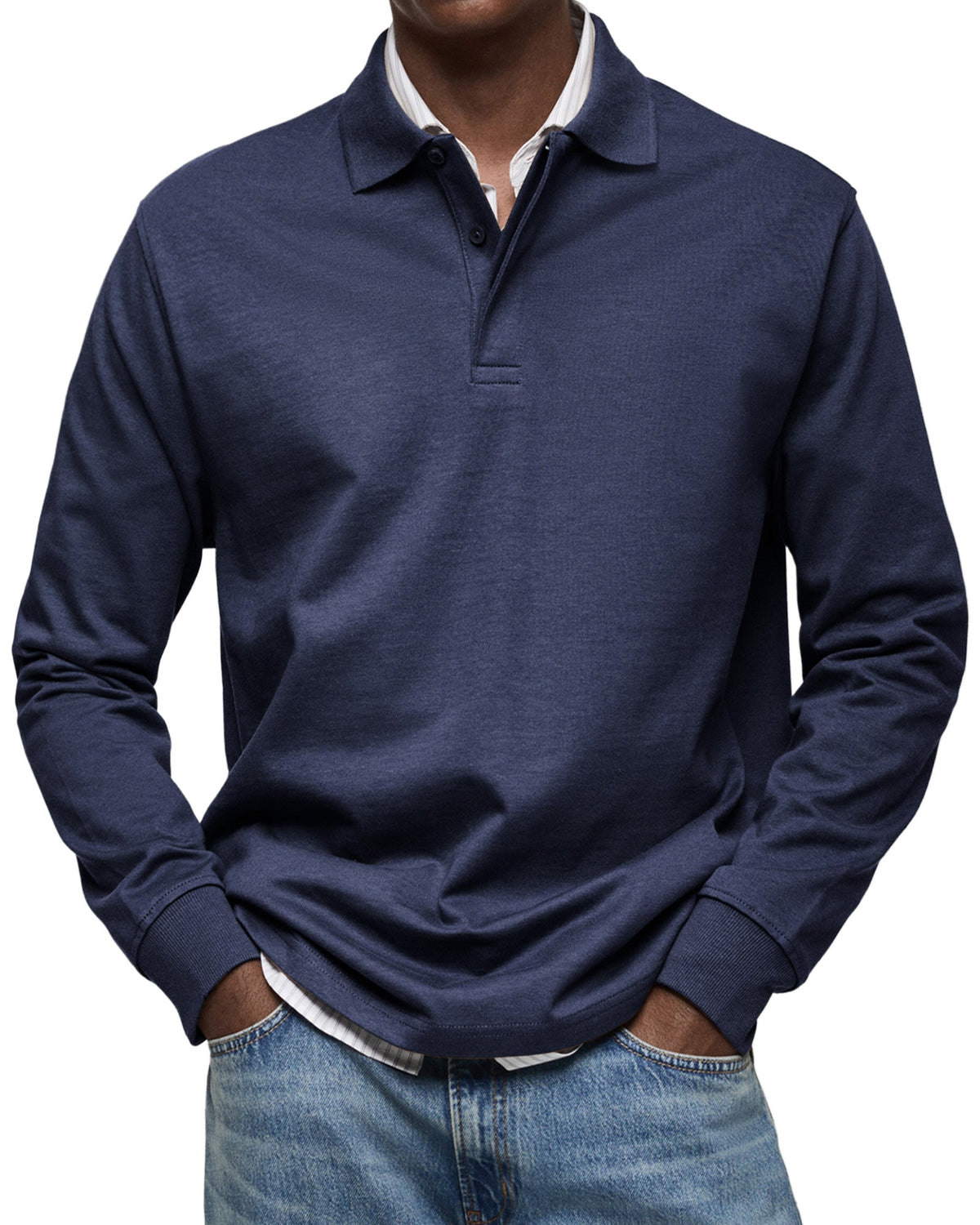 Clarkson New York Wilson Classic Long Sleeve Polo Shirt