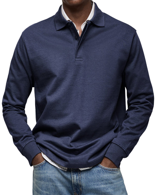 Clarkson New York Wilson Classic Long Sleeve Polo Shirt