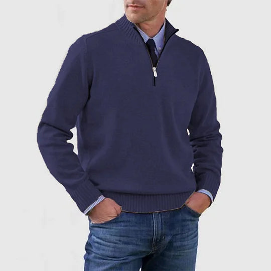 Clarkson New York Phalen Classic Half Zip Sweater
