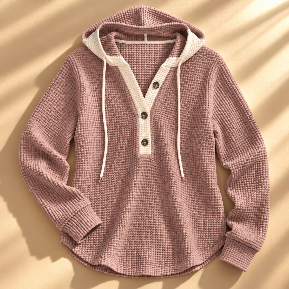 Jesse Bell Waffle Henley Unisex