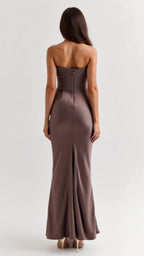 The Hills Nashville Bella Strapless Wedding Guest Column Maxi Dress