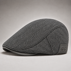 Thornton Herringbone Driving Cap Men's