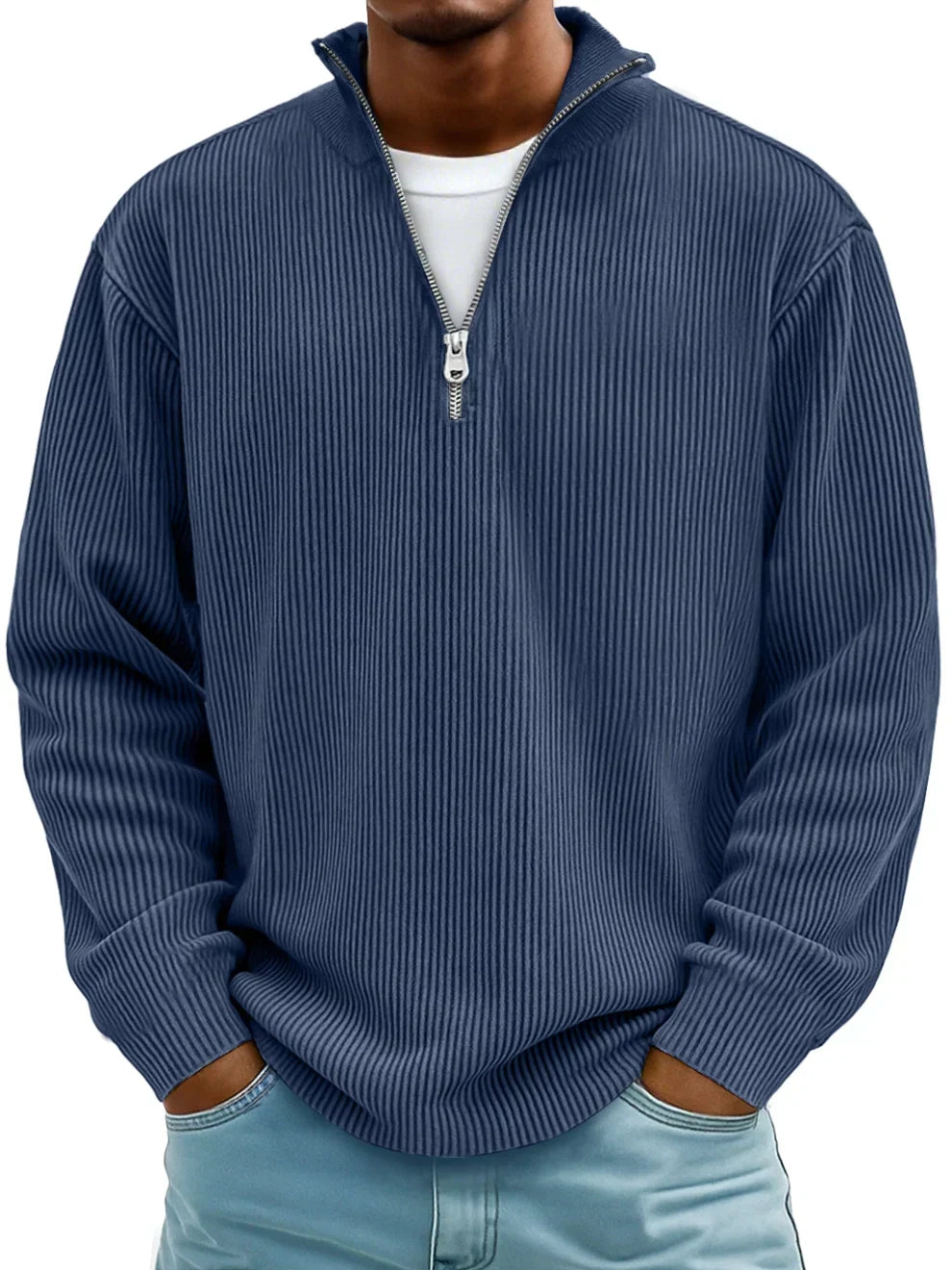 Clarkson New York Calixto Half-Zip Pullover Shape-Retaining Knit