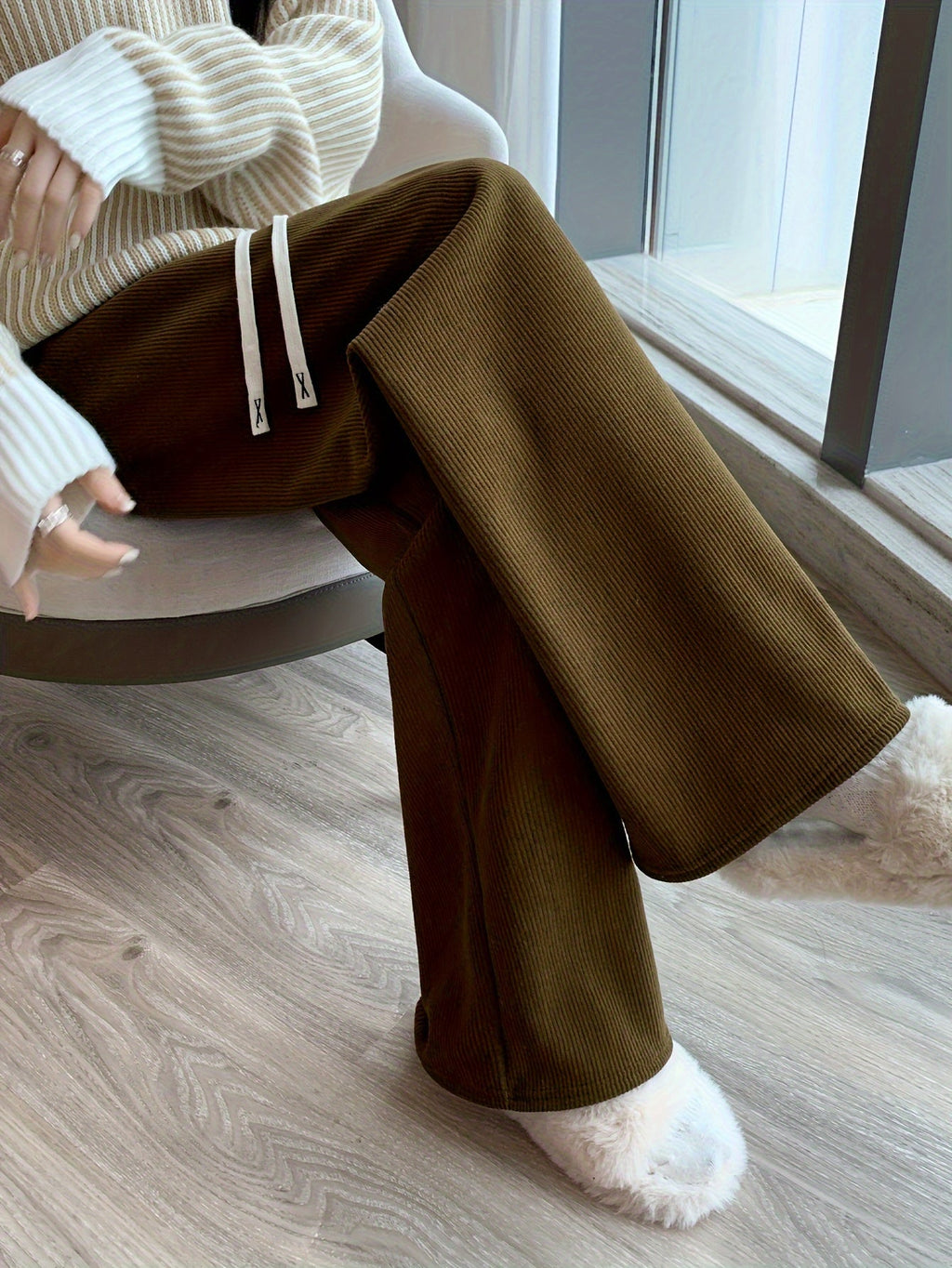 Ruth Cozy Wide-Leg Lounge Pants Women's