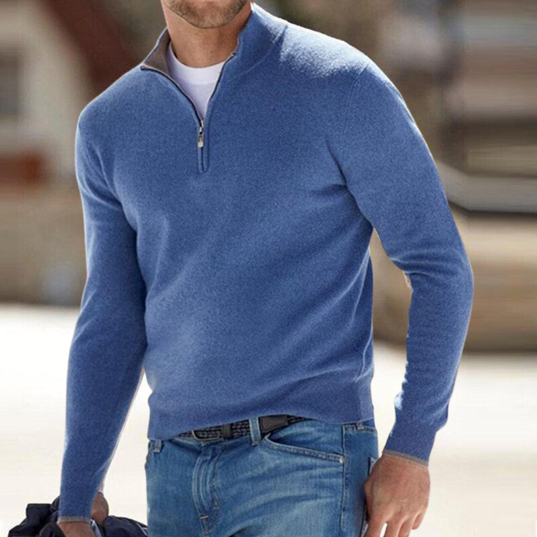 Clarkson New York Harron Half Zip Sweater Men's Premium Knit