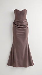 The Hills Nashville Bella Strapless Wedding Guest Column Maxi Dress