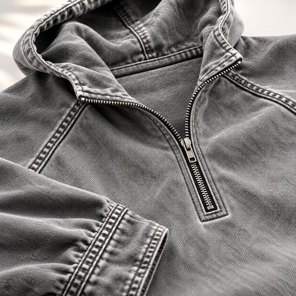 Jacob Washed Zip Hoodie Men's
