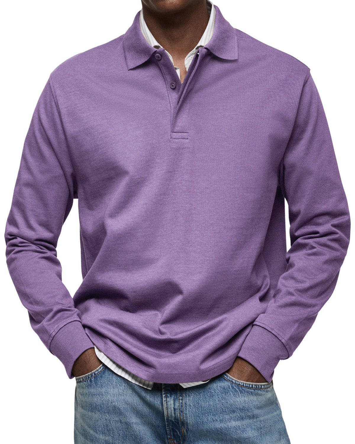 Clarkson New York Wilson Classic Long Sleeve Polo Shirt