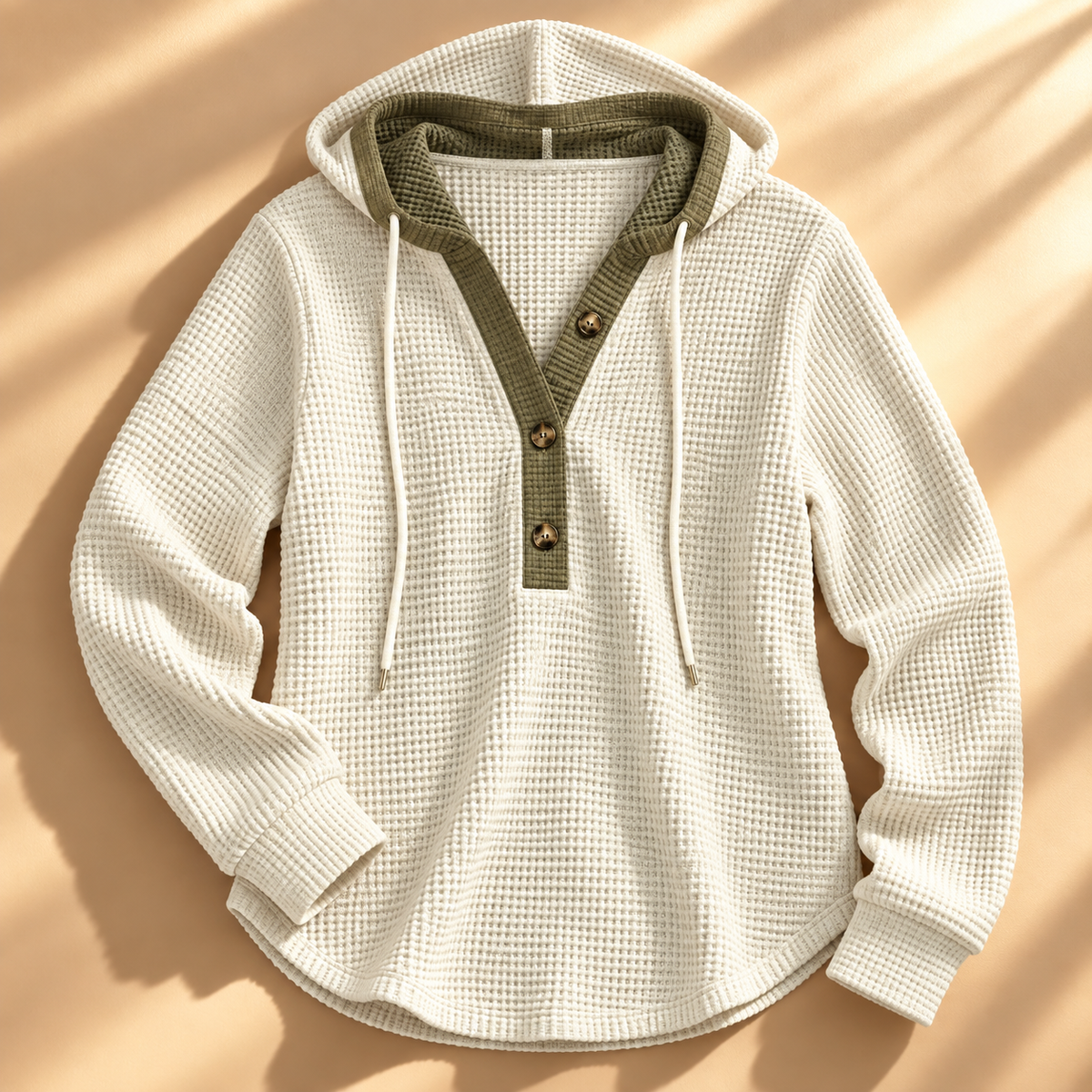 Jesse Bell Waffle Henley Unisex