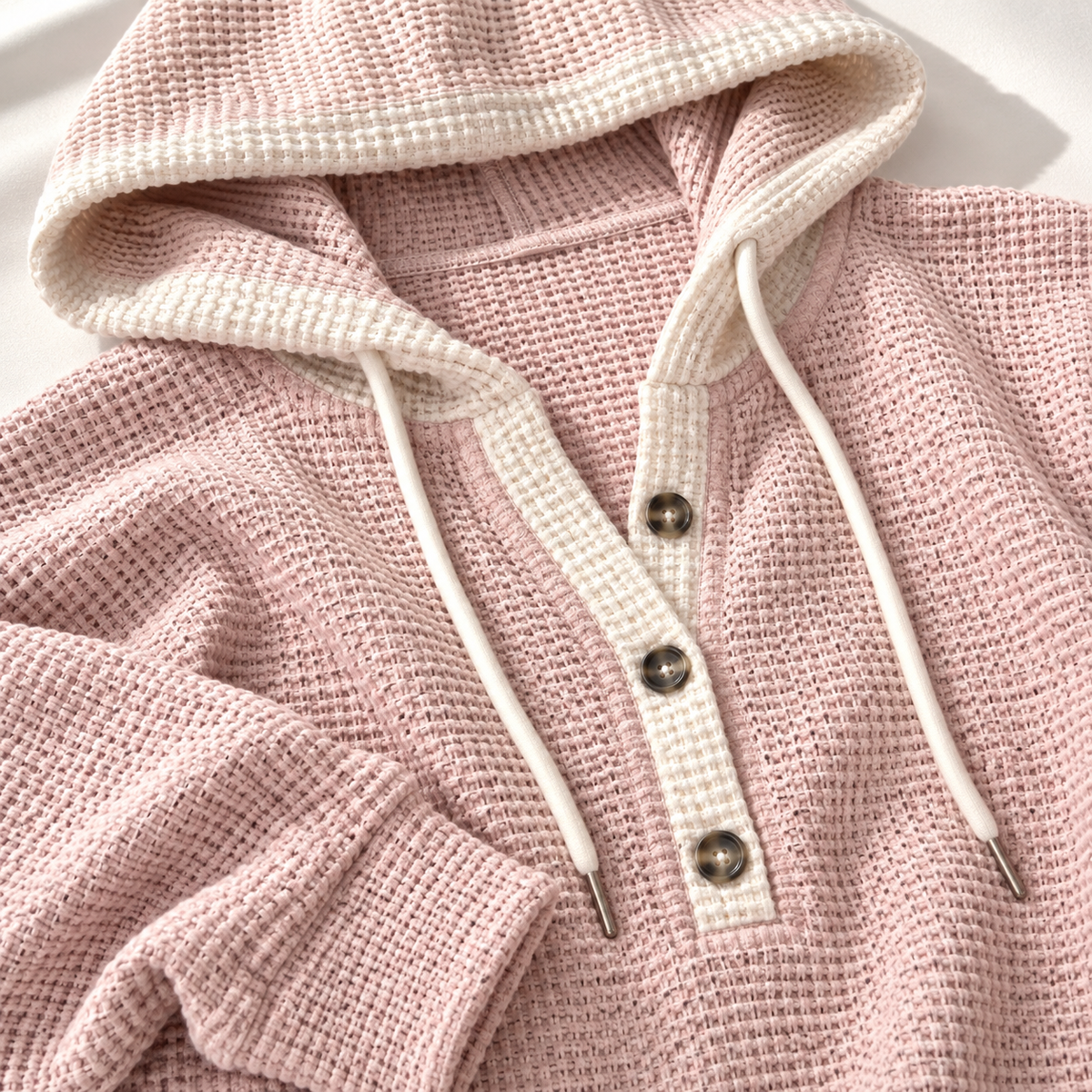 Jesse Bell Waffle Henley Unisex