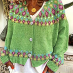 Harper & Wells Esme Nordic Patterned Cardigan Women's